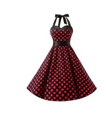 DRESSTELLS Women's Vintage 1950s Cocktail Dress, Retro Tea Party,  Large 10-12