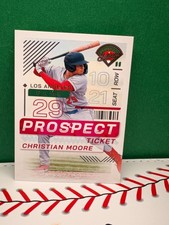 2024 Panini Prospect Edition Prospect Ticket Christian Moore #128 Angels