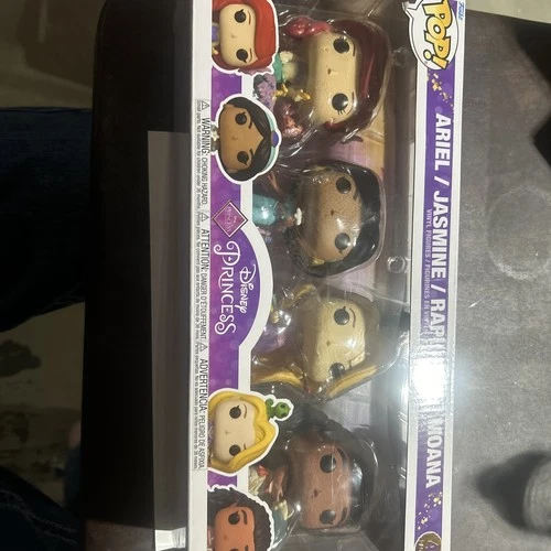 Funko Pop! Disney Princess Ariel, Jasmine, Rapunzel, Moana 4-Pack