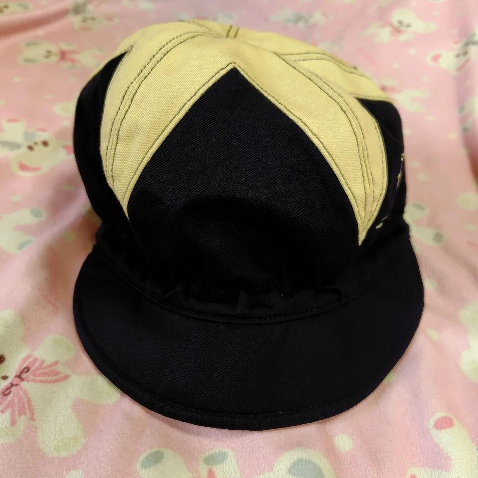 Sombrero de Newsboy Vivienne Westwood Algodón Negro con Patrón de Estrellas Excelente Estado Foto 2 de 4