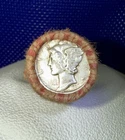 Unsearched Wheat Cent Roll w/ Mercury Dime End Coin
