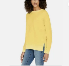 Buffalo By David Bitton Women`s Crew Neck  Relaxed Pullover (YELLOW S)NWT