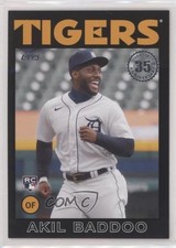 2021 Update 1986 Topps Baseball 35th Anniversary Black 200/299 Akil Baddoo sh7
