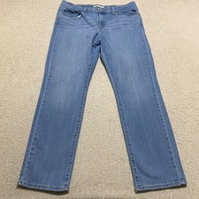 Levi's Womens sz 14 Jeans Blue Denim Medium Wash Classic Straight Mid Rise