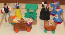 Vintage 1992 McDonalds Happy Meal Disney Snow White  the Seven Dwarfs 7 toys