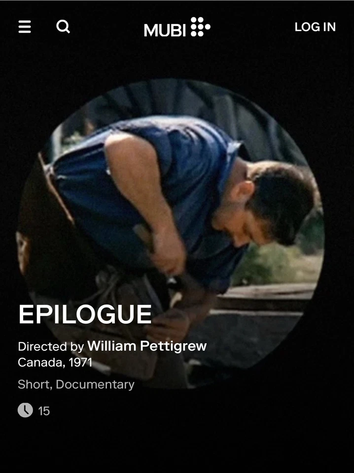 *MUBI* 16mm Film Reel “EPILOGUE” 1971 Canadian National Parks Documentary WATCH