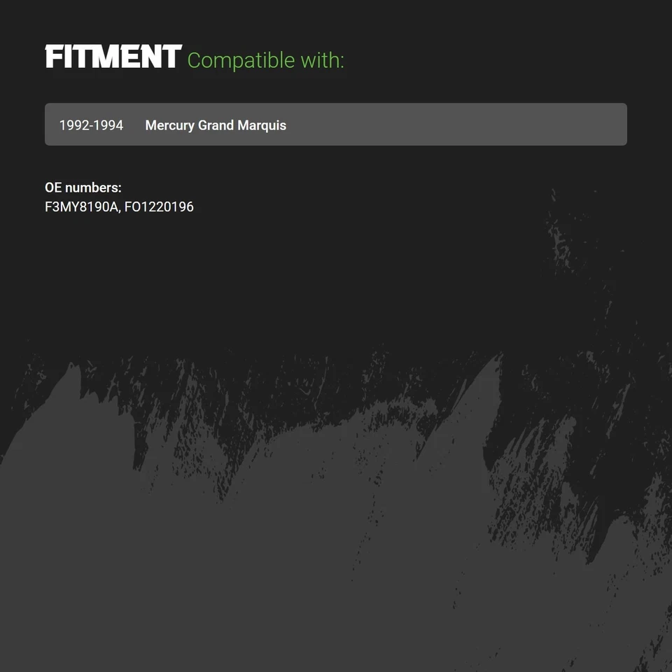 Header Panel For Mercury Grand Marquis 1992-1994 Replacement Standard Line Foto 2 de 2