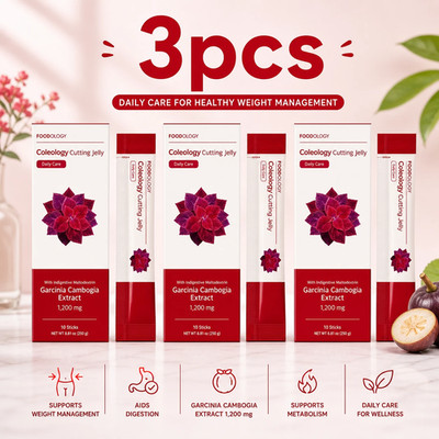 3 Pack FOODOLOGY Coleology Cutting 25g 10 Sticks Weight Loss Supplements