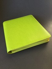 Filofax Saffiano A5 Organiser Tablet Case  Lime Green Pear Zip Fastening
