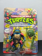 TMNT Leo Sewer Samurai Playmates 1990 Carded Figure Vintage Sealed
