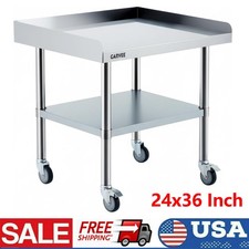 24" x 36" Stainless Steel Commercial Kitchen Prep Work Table with 3 Backsplash