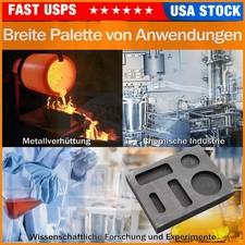 Graphite Ingot Melting Casting Refining Scrap Combo Mold For Gold Bar Round Coin