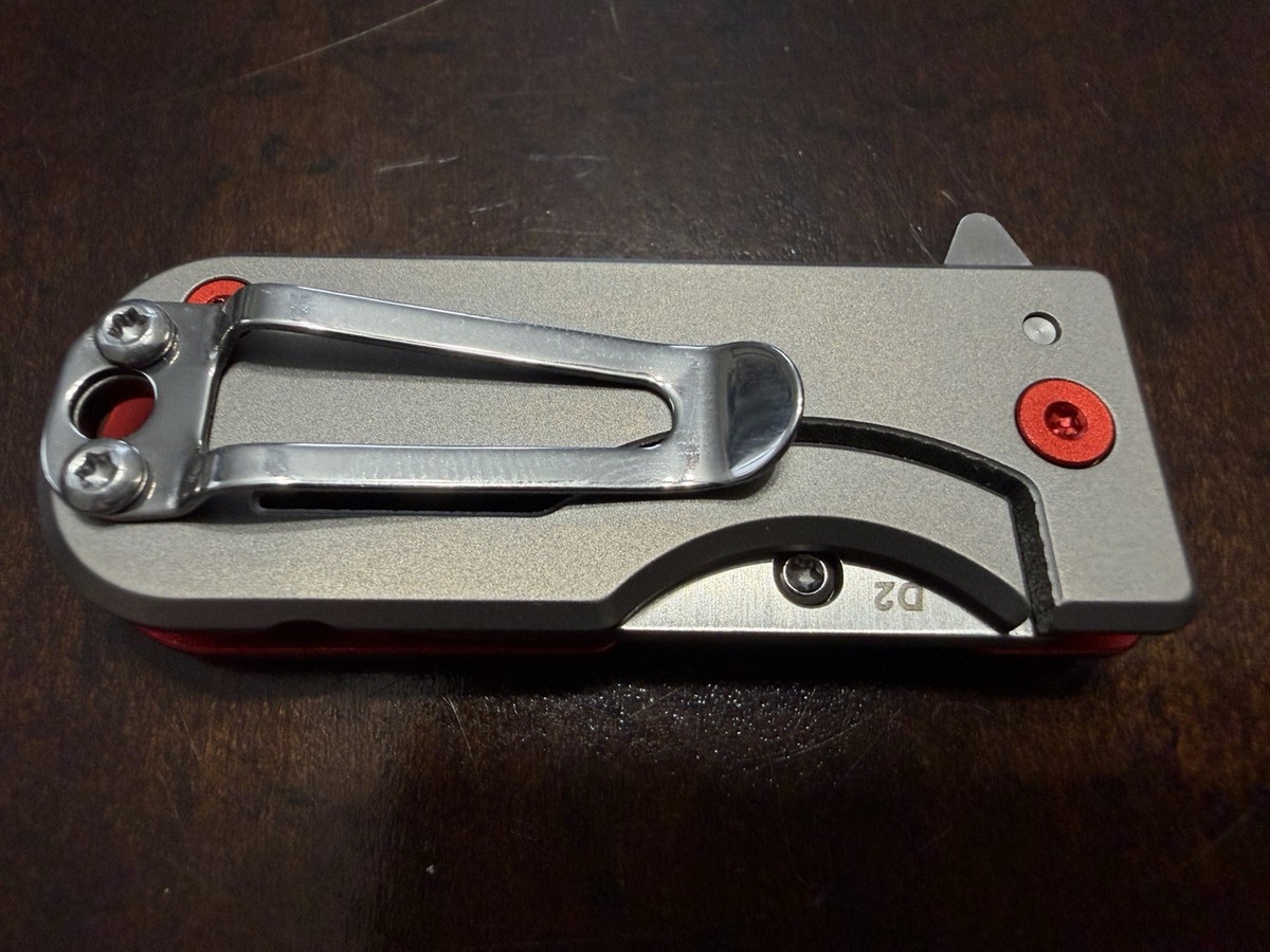 Supreme WESN Microblade Red Folding Liner Lock Pocket Knife | eBay