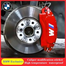 6pcs Car Brake Caliper Sticker Heat Resistant Decals For Bmw