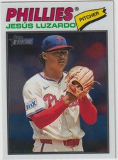 2026 TOPPS HERITAGE JESUS LUZARDO P PHILLIES #168 CHROME SP