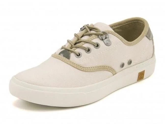 TIMBERLAND scarpe da ginnastica donna AMHERST OXFORD stringate in tela NUOVE betulla