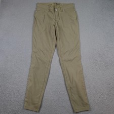 PrAna Pants Womens 8 Regular Green Khakis Slim Skinny Leg Casual Hiking Outdoor
