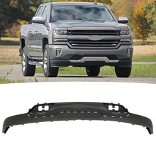 Front Bumper Lower Valance With Tow Hook Holes For 2016-2018 Chevrolet Silverado