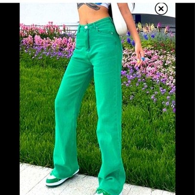 H&M divided Spring green Jean Pants