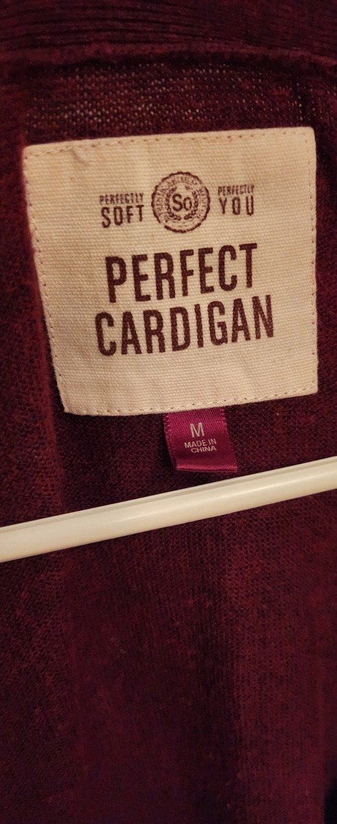 Cardigan Varsity style (maroon) junior View 4