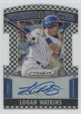 2015 Prizm Fresh Faces Signatures Black & White Checker Logan Watkins Auto 3r4
