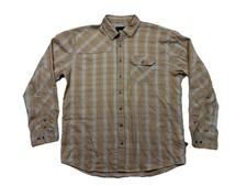 Howler Bros Shirt Harkers Flannel Men's XL Hunters Shoulder Yoke Double Elbow