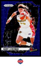 2024 Panini Prizm WNBA #139 Nancy Lieberman Blue Velocity Prizms