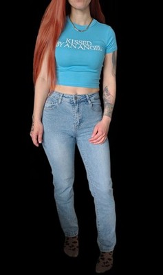 Bershka   Neu T-Shirt Crop top xs 34 blau