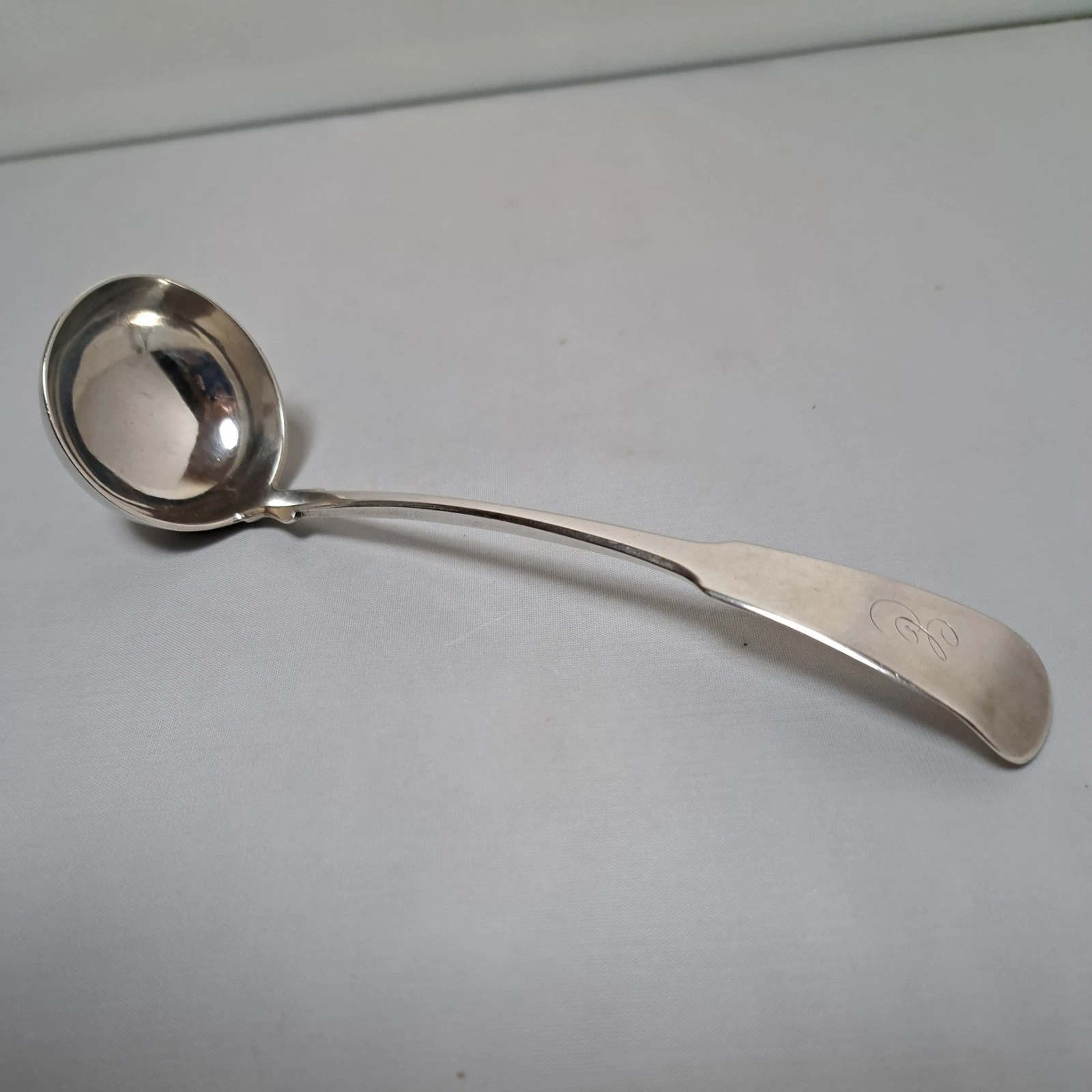 Antique Geore IV Scottish Provincial Silver Sauce Ladle Glasgow 1823. 37g