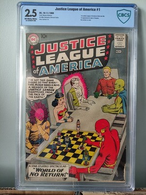 JUSTICE LEAGUE OF AMERICA #1 (1960) - CBCS 2.5 - TOLLES BUCH