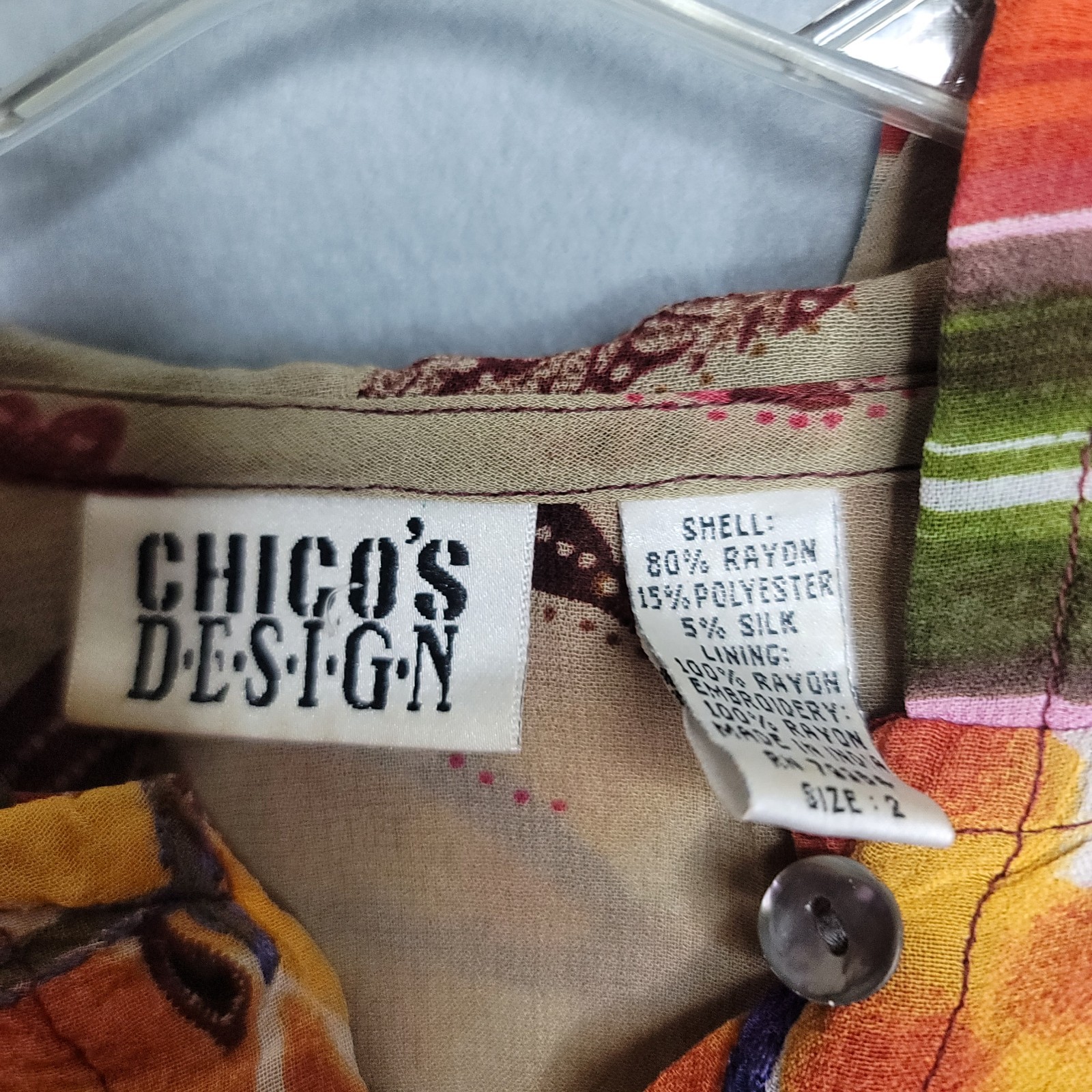 Chico’s Design Patchwork Boho Embroidered Floral … - image 4