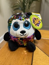 Fiesta Lubby Cubbies Lentejuelas Panda 5" Nuevo Con Etiquetas