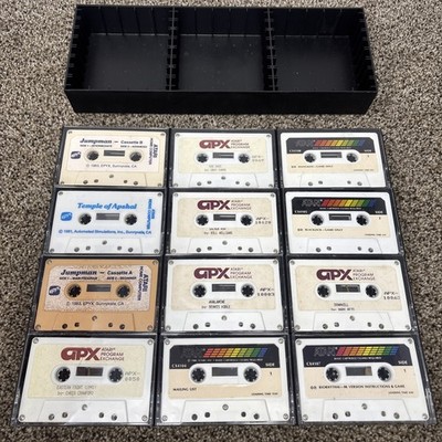 Atari Computer Cassette Game Lot Untested Lot Of 12 Atari 8 Bit Software 
