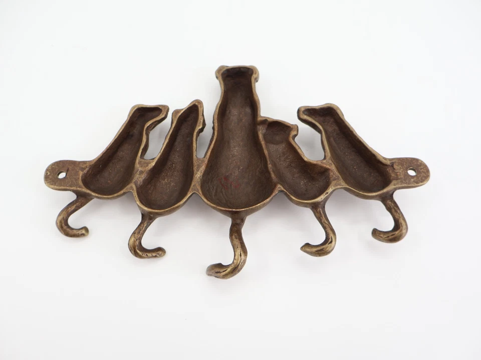 Dog Tail Key Hook Hanger Holder Metal SPI San Pacific Int'l 5 Hooks 7.5" Long - Image 4 of 4