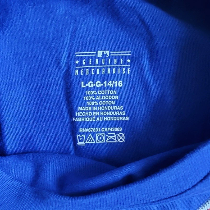 3 Pack Chicago Cubs T Shirts Youth L 14 16 Blue Gray Majestic MLB Shirt Lot - Image 3 of 4