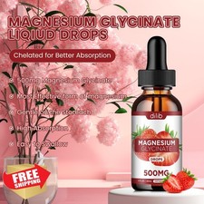 Magnesium Glycinate Liquid Drops 2 Pack, Stress Sleep Support, 4 Fl Oz