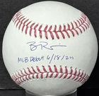 Ben Rice Signed Official MLB Baseball NY Yankees MLB Debut Auto Steiner COA