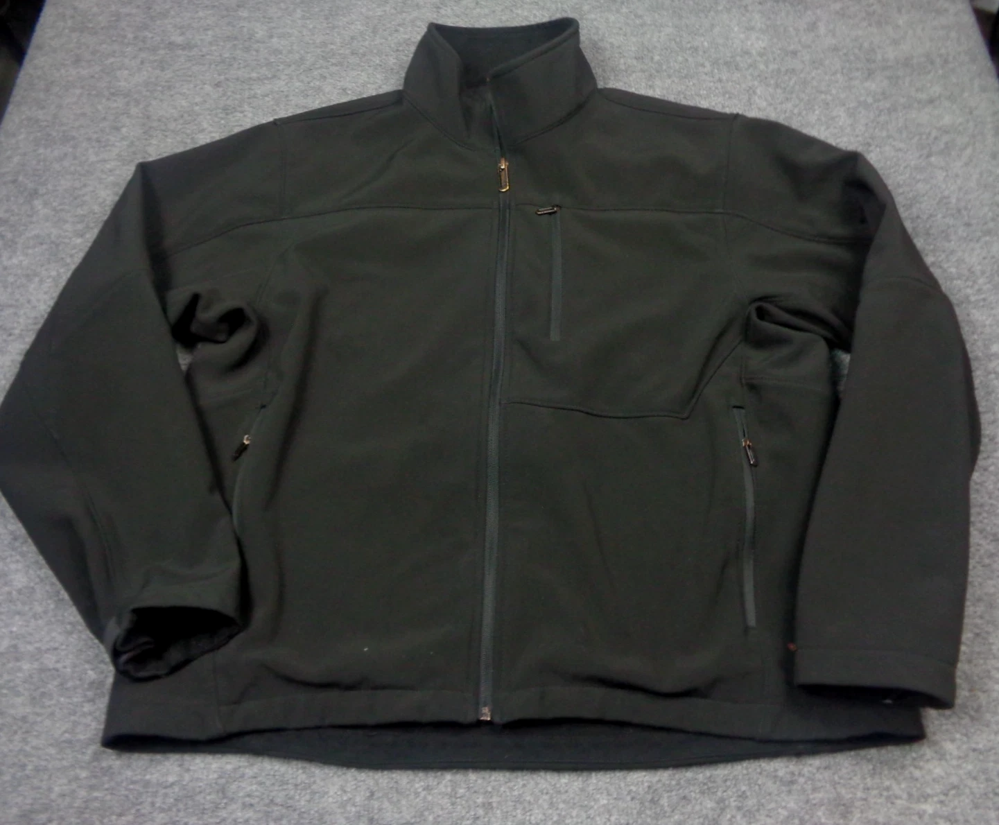 Tech By Tumi Men's Softshell Zip Jacket Black Size XL Zippered Pockets