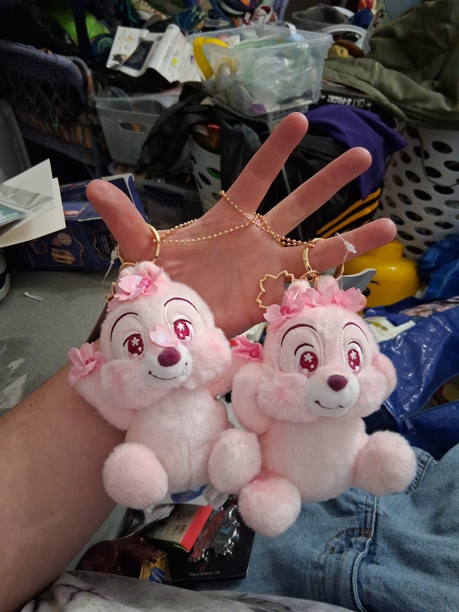 Disney Store Japan Sakura Collection Chip & Dale Plush Keychain