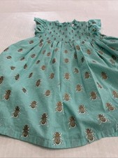 Ella Gray Goldbug Dress Girl s Size Small 100 Cotton
