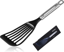 Espátula delgada para utensilios de cocina antiadherentes, espátula de cocina flexible girador para pescado/huevo