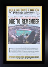 Pittsburgh Pirates Last Game at Three Rivers Stadium Print Framed 10/21/2000!