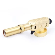 Kitchen Blow Torch Multi-Purpose Refillable Butane Lighter Adjustable Flame