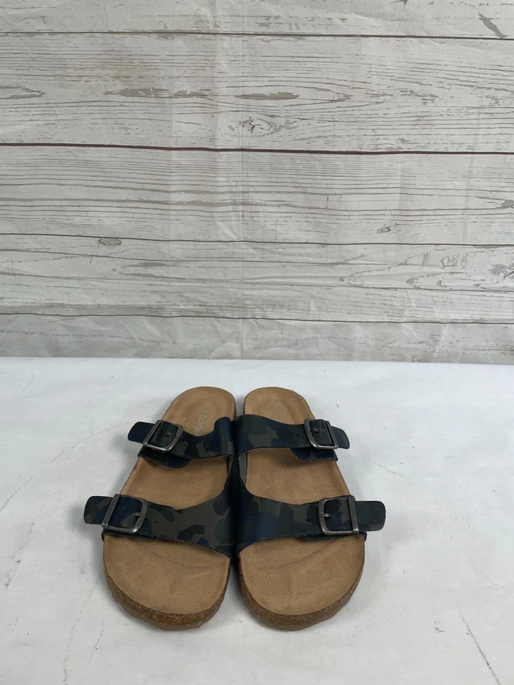 Sandalias Chanclas Cat & Jack Niñas Negro Camufladas Doble Hebilla Zapatos Talla 2 Foto 2 de 4