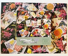 Springbok MOTHERS SPRING PLANTING 500 Piece PUZZLE Gardening Flower Seeds 1992