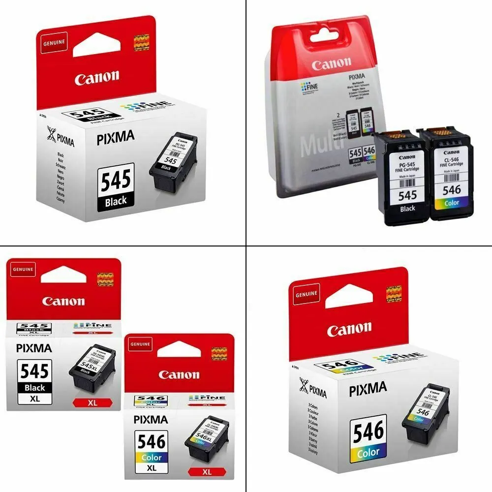 hvede bag inch Canon PG545 CL546 PG545XL CL546XL Ink Cartridges For PIXMA MG2450 Printer |  eBay