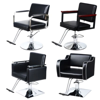 PANANA Beauty Salon Chair Barber Hairdressing Hair Cut PU Leather Modern 360 Swivel