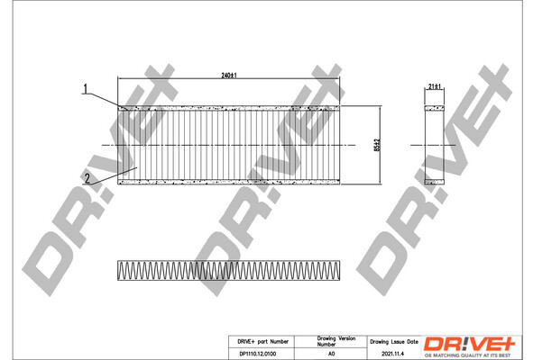 Dr!ve+ DP1110.12.0100 Filter, Innenraumluft FÜR CitroËN Peugeot-image