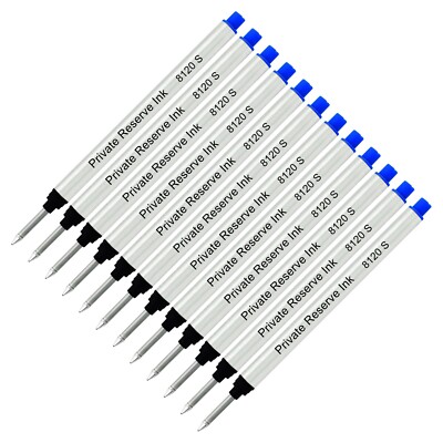 12 Pack - Private Reserve 8120 Capless Rollerball - Blue Ink