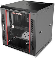 12U Wall Mount Server Rack Locking Network Cabinet Box Data Enclosure 18  Depth